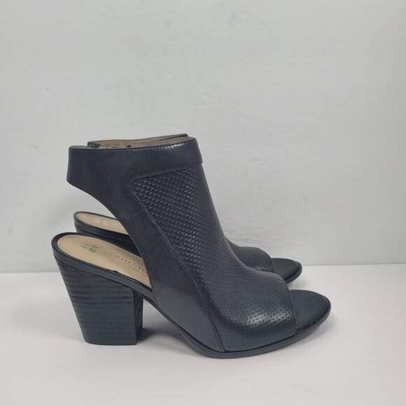 Naturalizer Yanni Women's Black Leather Open-Toe Heeled Sandals US Size 5M - Picture 3 of 10